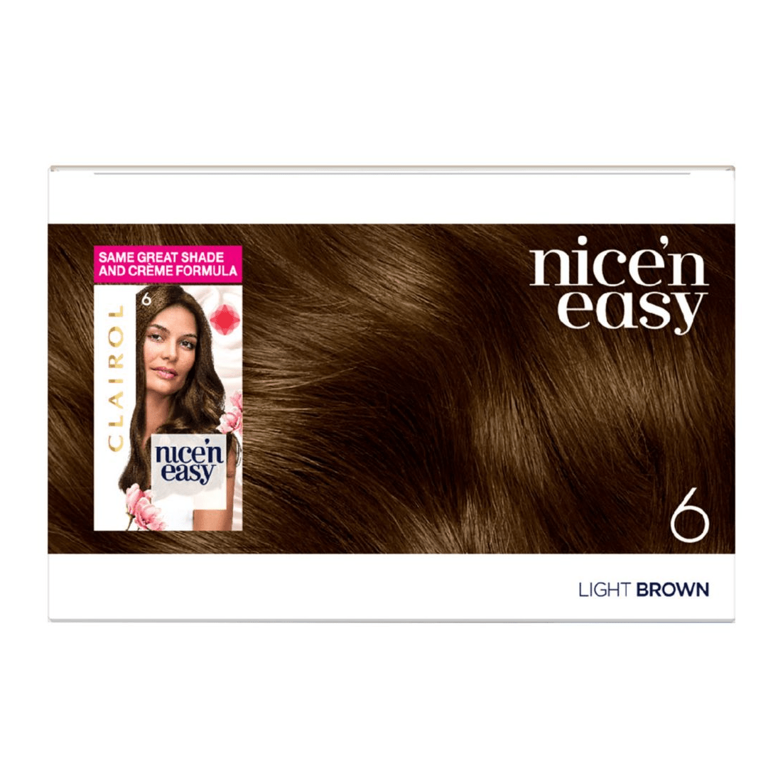 Clairol Nice N Easy Crème Natural Looking Permanent Hair Dye - 6 Light Brown