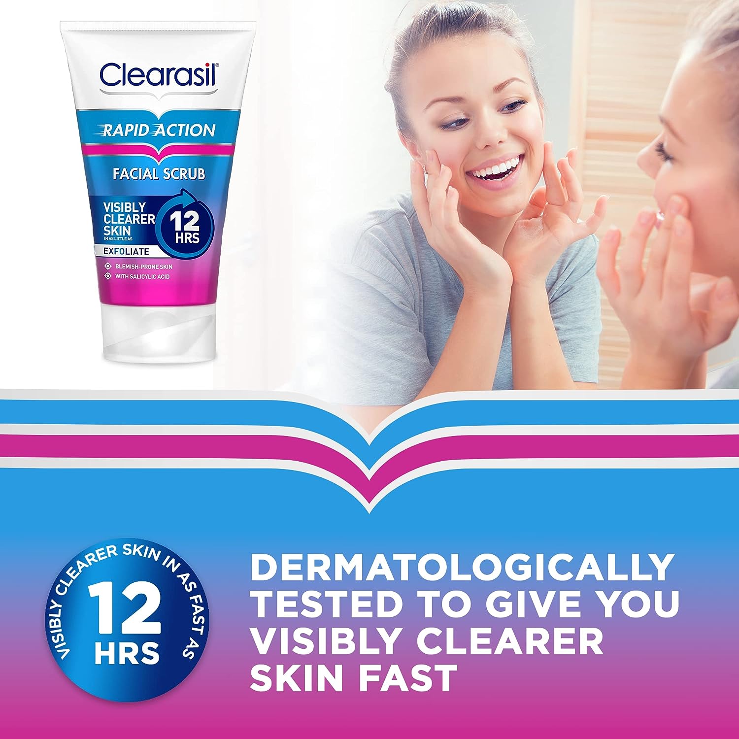 Clearasil Rapid Action Exfoliating Scrub 125ml - Healthxpress.ie