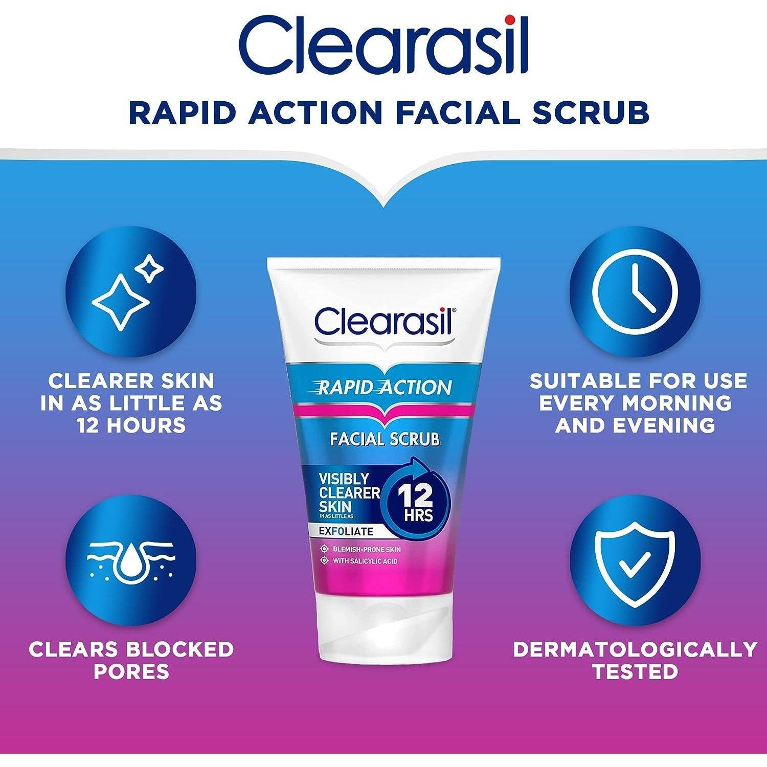 Clearasil Rapid Action Exfoliating Scrub 125ml