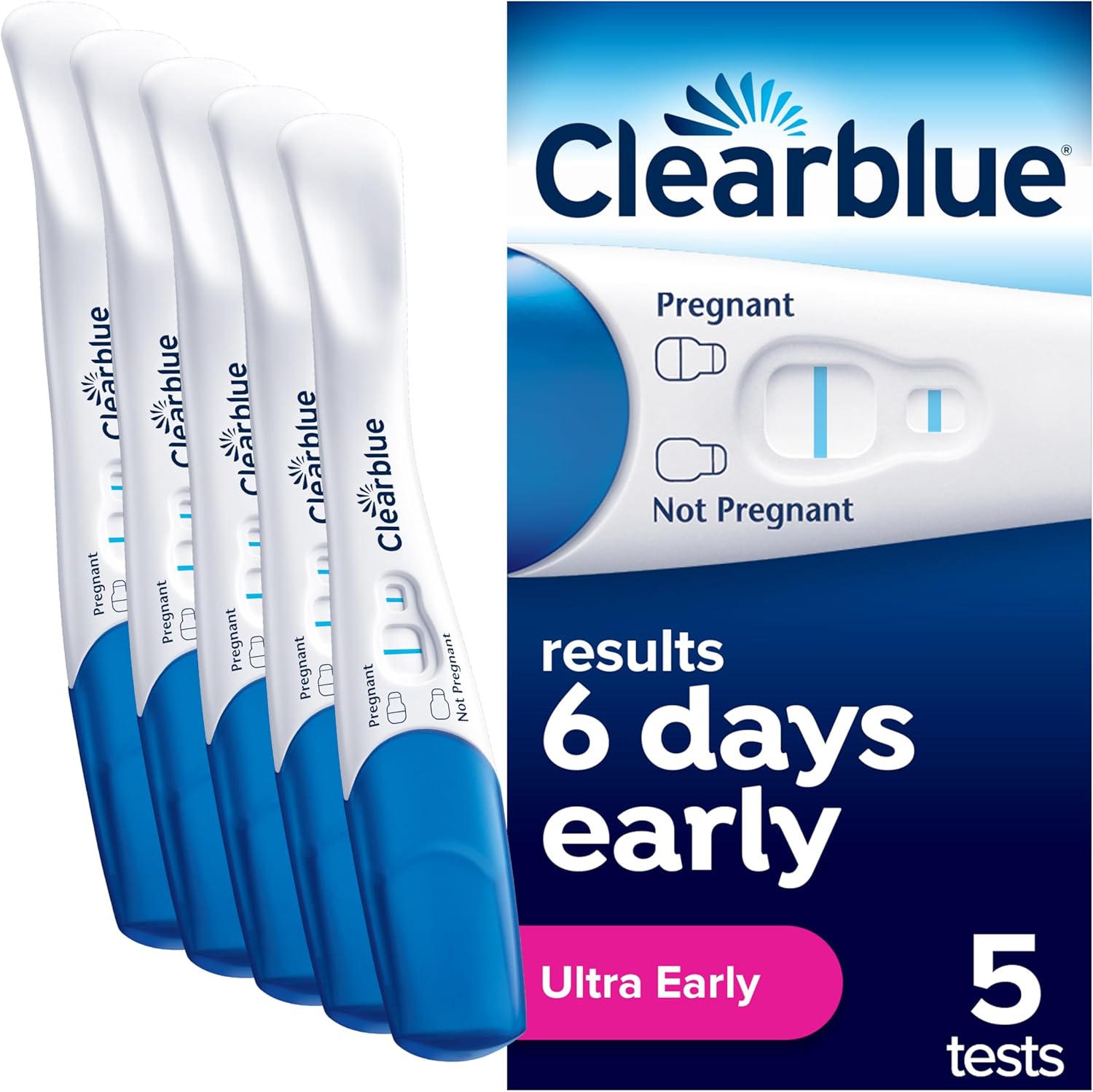 Clearblue Ultra Early Rapid Detection Pregnancy Test 5 Pack