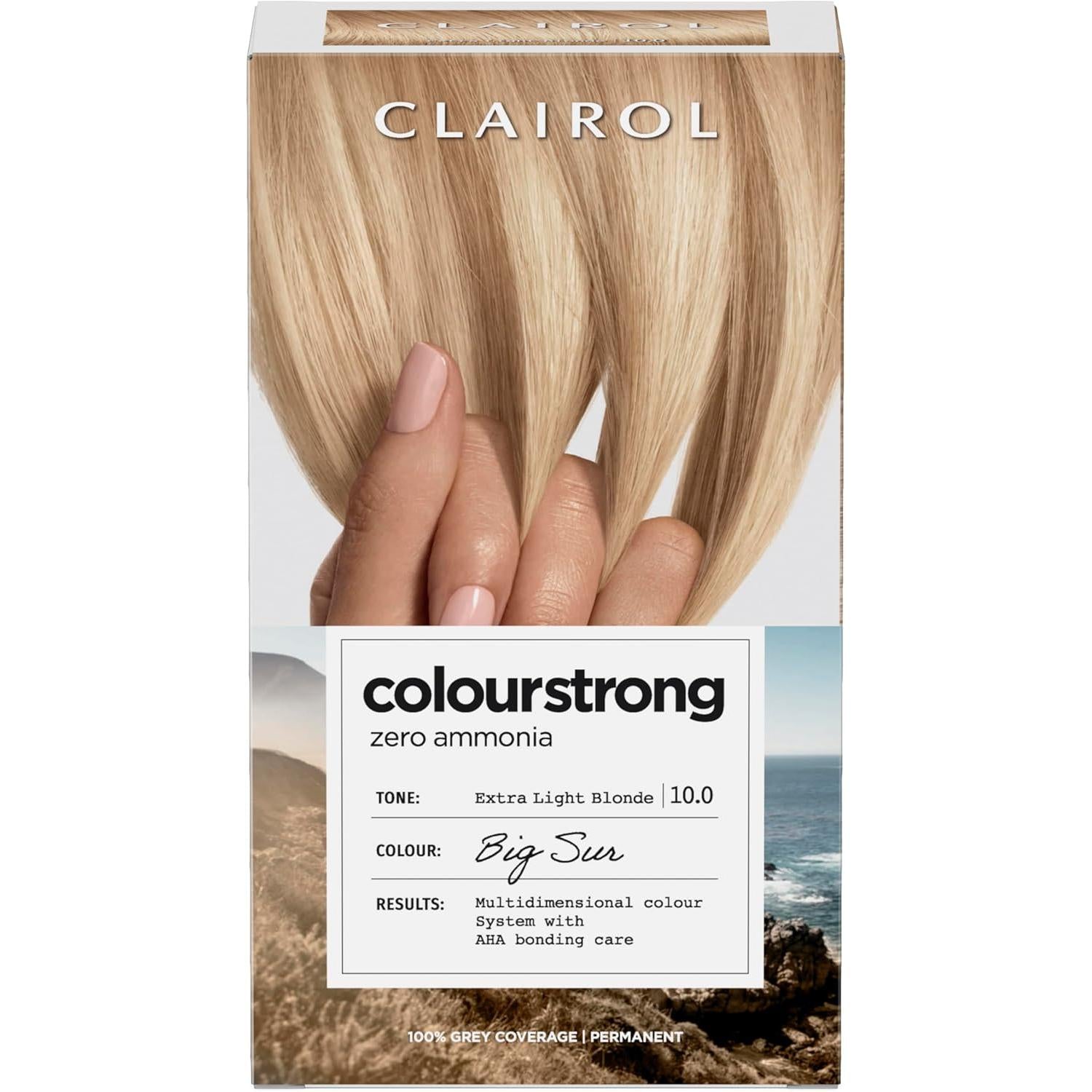 Clairol Colour Strong Permanent Hair Dye - 10.0 Extra Light Blonde