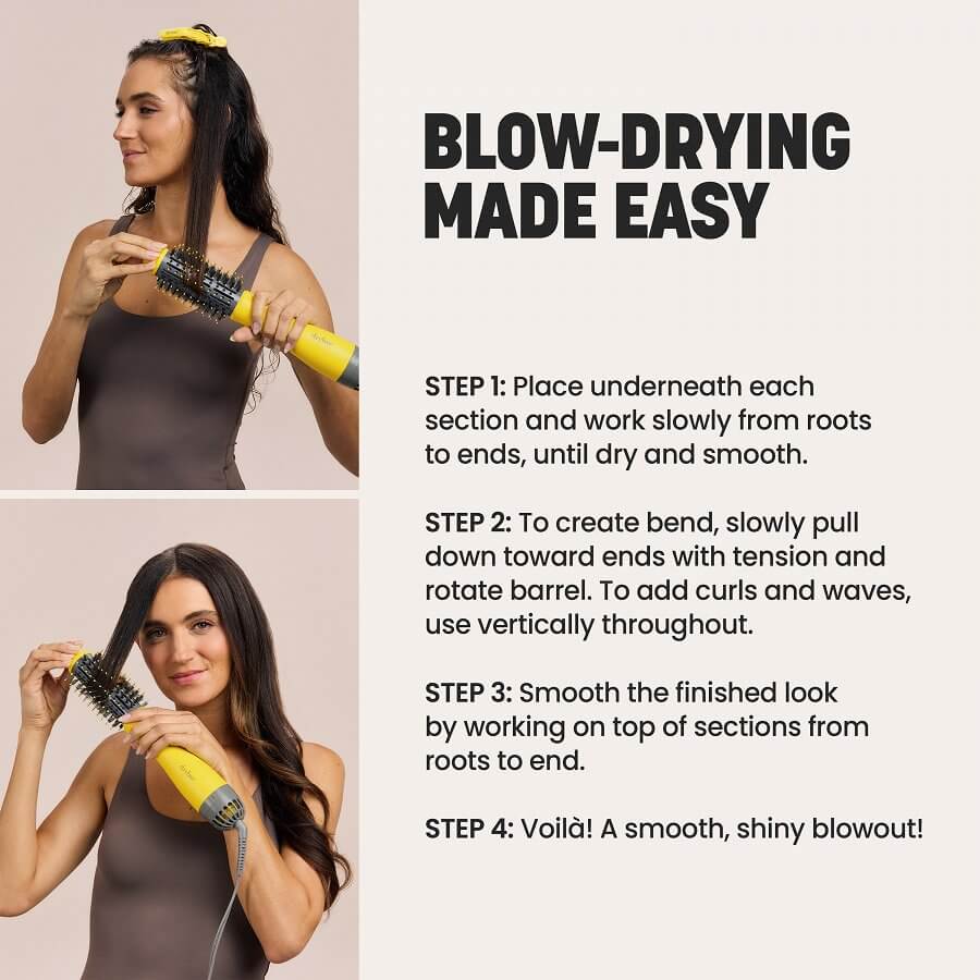 Drybar Half Shot Blow Dryer Brush - 3.8cm Round Barrel