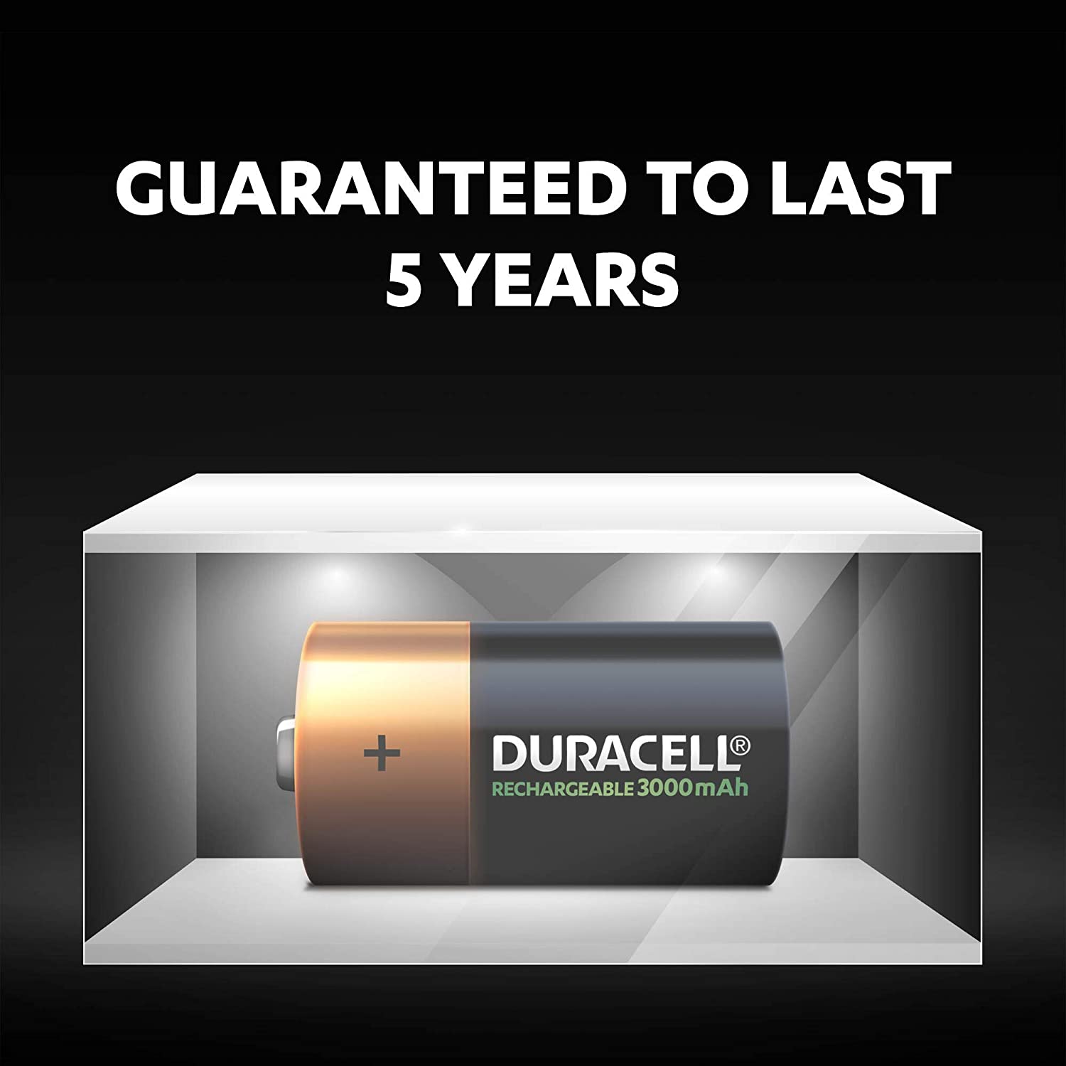 Duracell Rechargeable D 3000 mAh Batteries, pack of 2