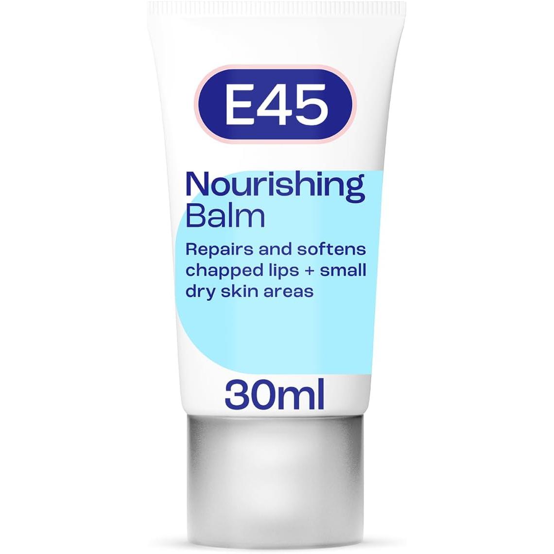 E45 Lips & Dry Skin Lip Balm - Moisturising Natural Lip Balm for Dry & Cracked Lips and Skin - 30ml