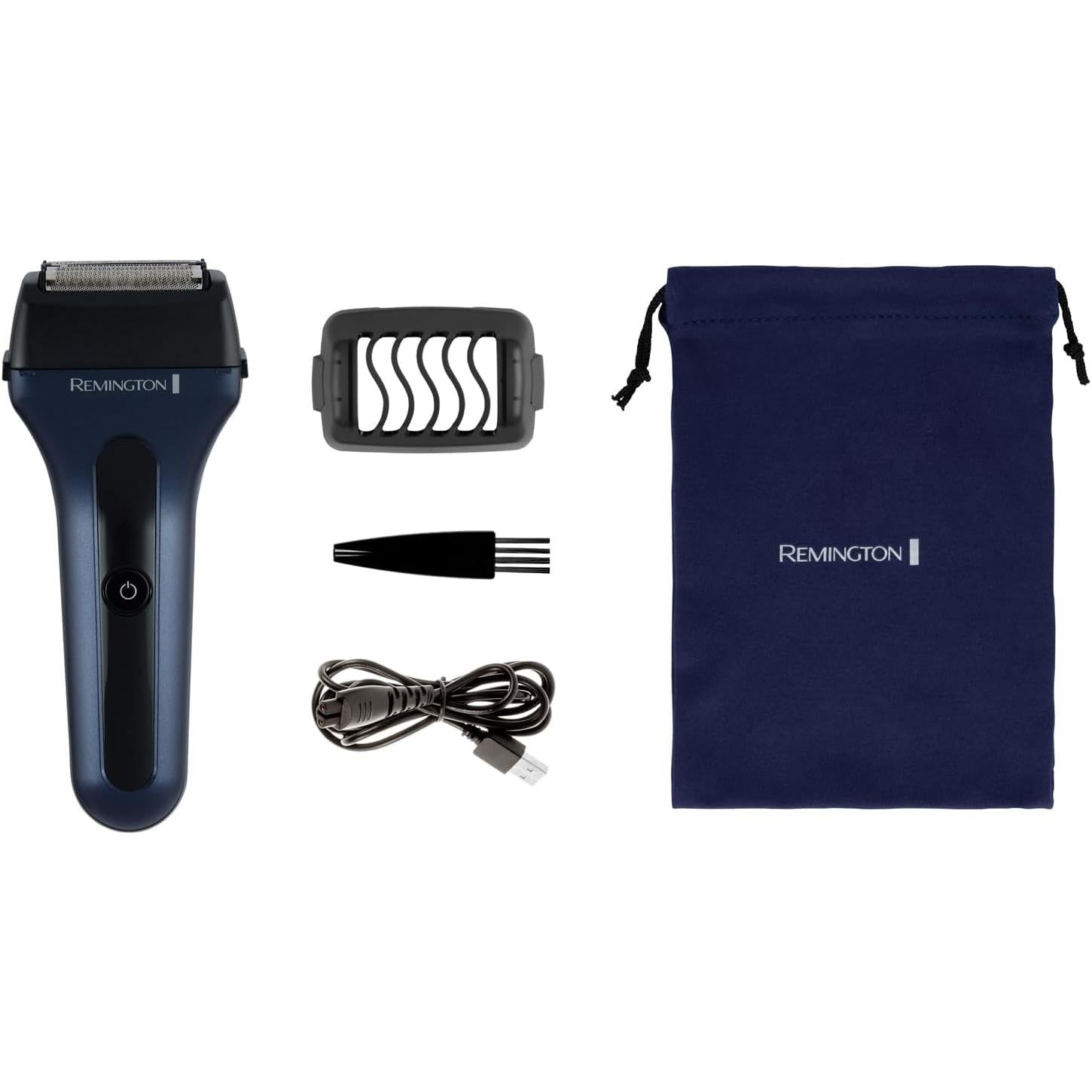 Remington Men's Electric Shaver Foil Shaver F7 Long Hair Trimmer + 3-Day Beard Attachment  F7000