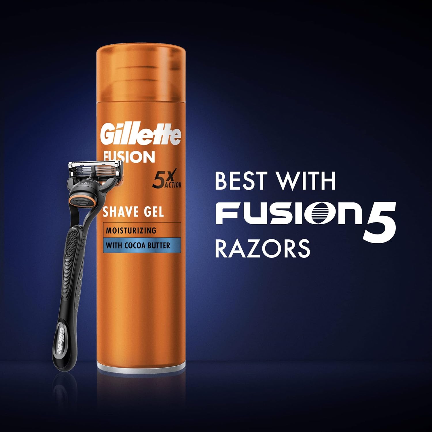 Gillette Fusion5 Ultra Moisturising Shaving Gel For Men, 200 ml