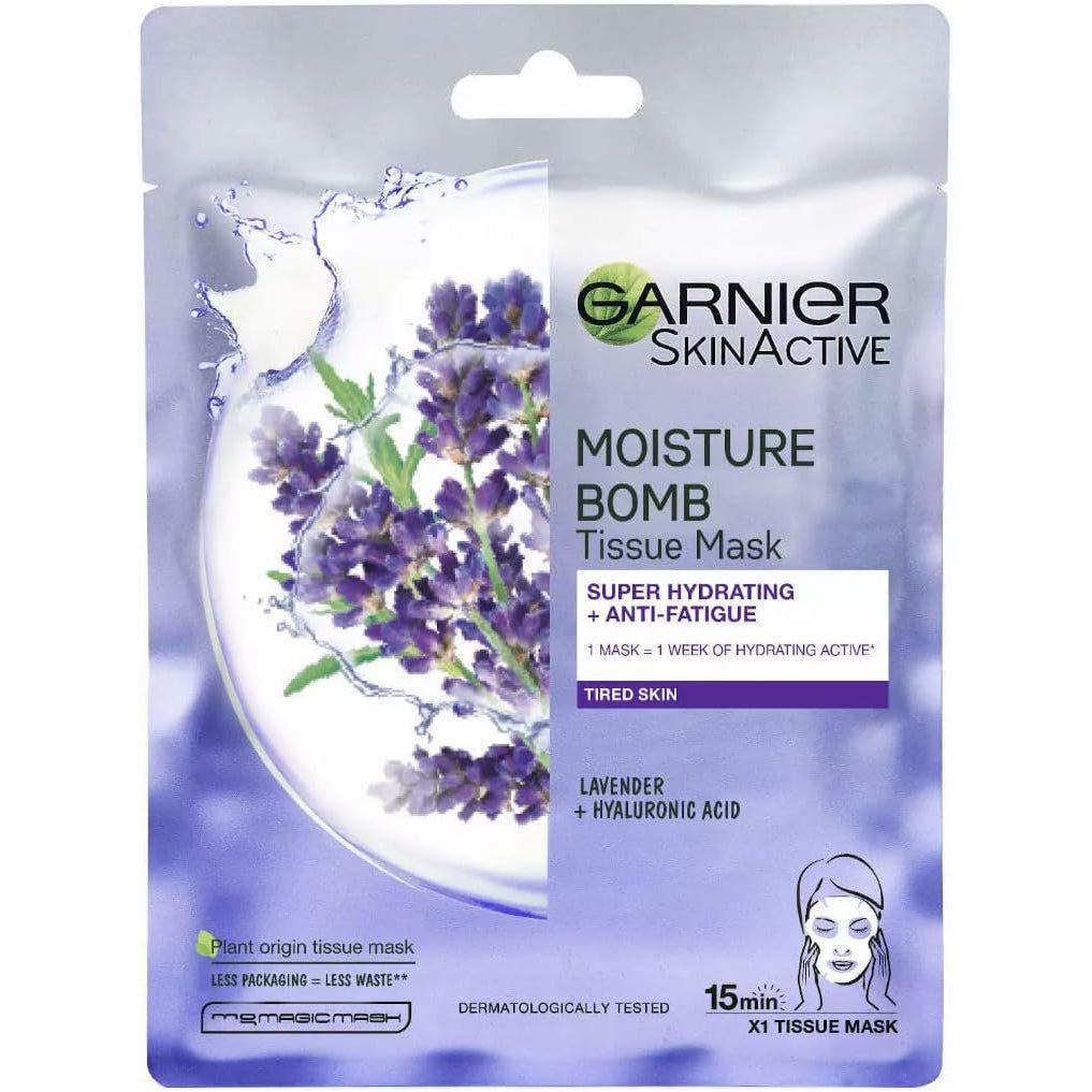 Garnier Moisture Bomb Lavender Sheet Mask x 1 - Healthxpress.ie