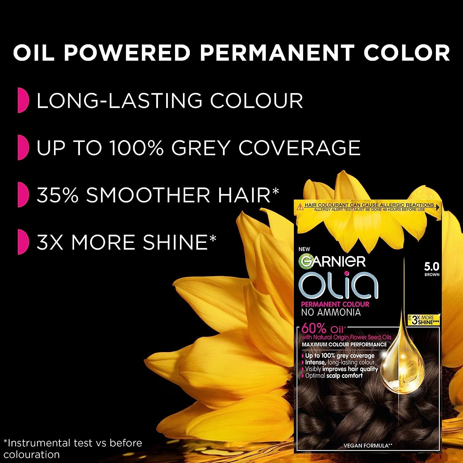 Garnier Olia 1.0 Black Diamond Permanent Hair Dye - Healthxpress.ie