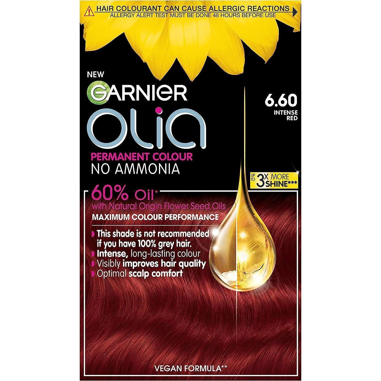 Garnier Olia 6.60 Intense Red Permanent Hair Dye - Healthxpress.ie