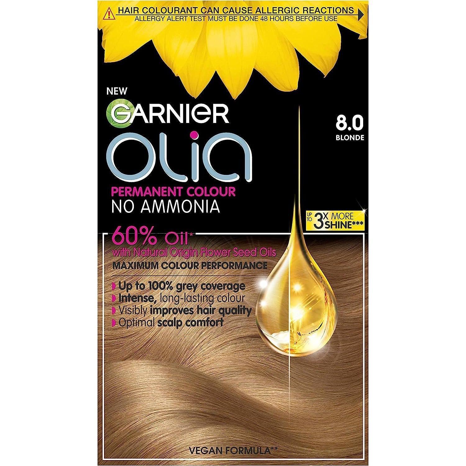 Garnier Olia 8.0 Blonde Permanent Hair Dye - Healthxpress.ie