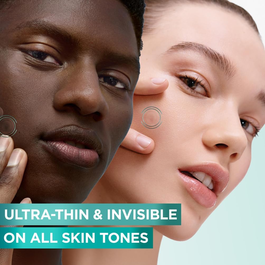 Garnier Blemish Patches, Hydrocolloid patches to reduce the appearance of spots in 8 hours, Ultra-thin & Invisible on all skin tones, Suitable For All Skin Types, Vegan Formula, 22 Patches