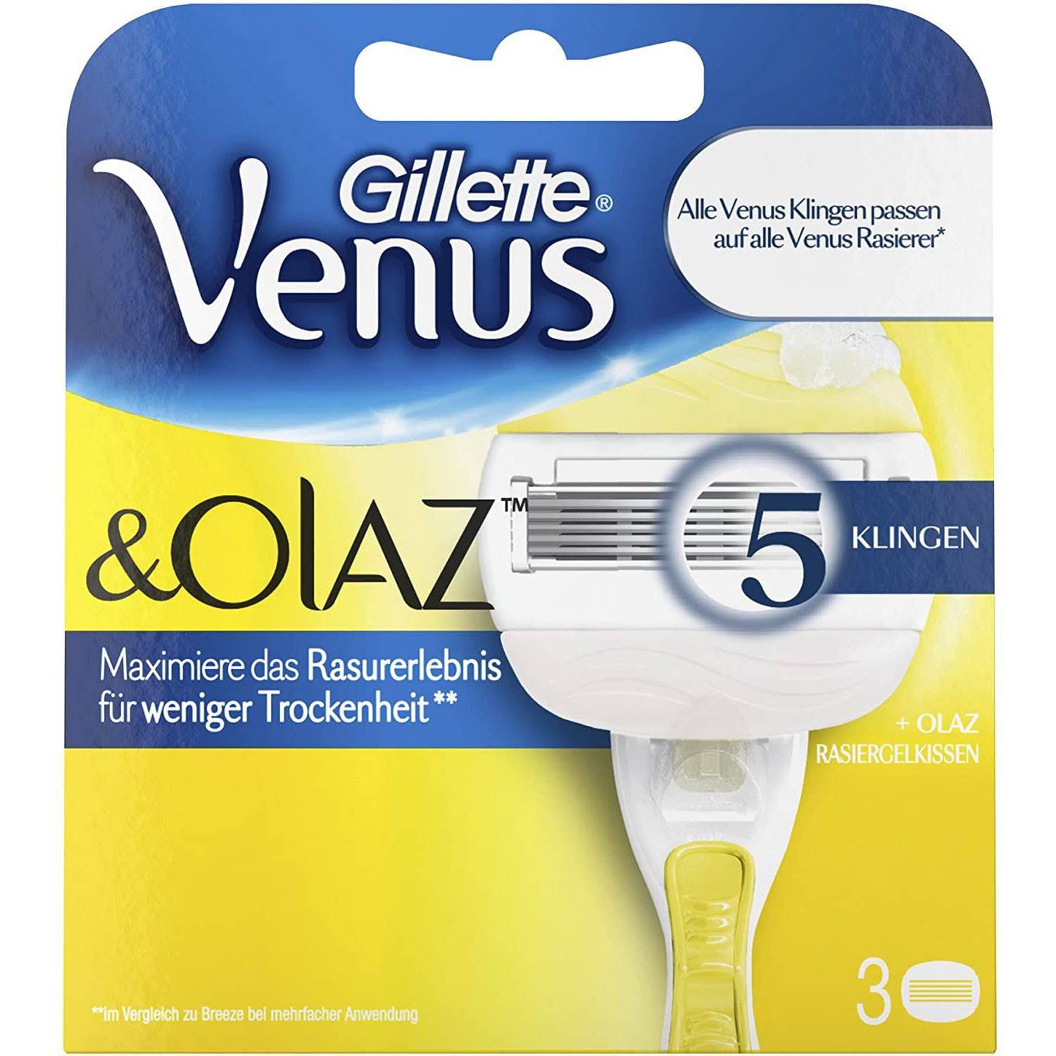 Gillette Venus & Olay Replacement Razor Cartridges - 3 Pack - Healthxpress.ie