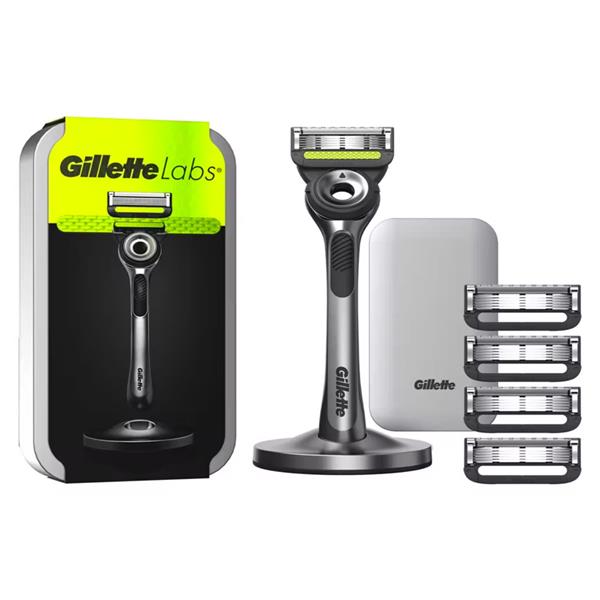 Gillette Labs Razor with stand + Travel Case 5 Blades