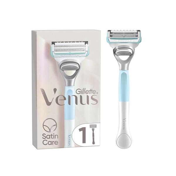 Gillette Venus Pubic Hair Razor for Women with Aloe, Precision Trimmer for Sensitive Skin, 1 Handle and 1 Blade Refill, Gentle Bikini & Intimate Area Razor