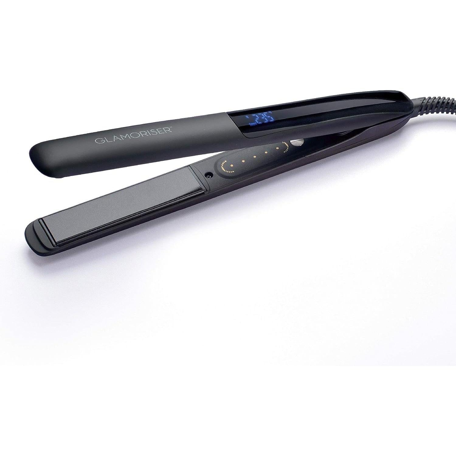 Glamoriser Smart Straightener with Black Diamond Oil Infused Ceramic Plates for Improved Conditioning & Shine