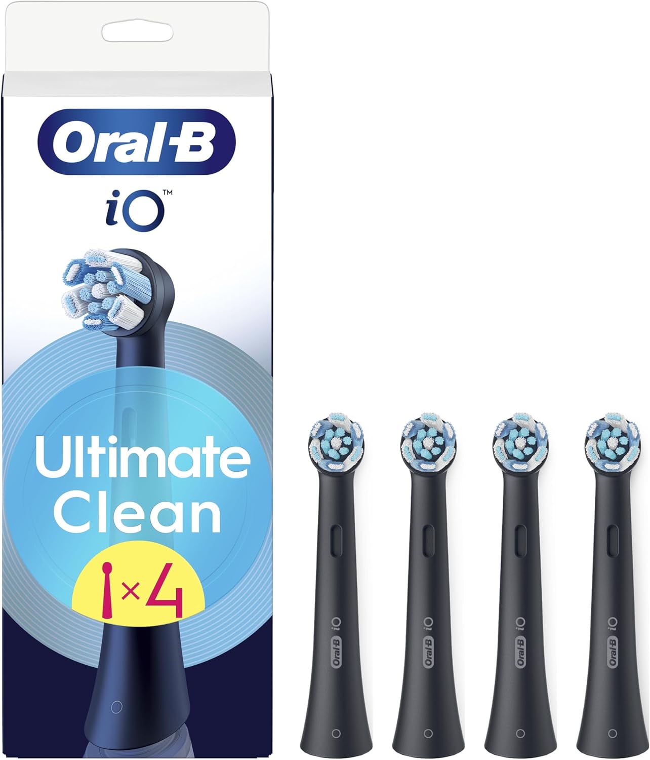 Oral-B iO 4pk Ultimate Clean Toothbrush Replacement Heads - Black