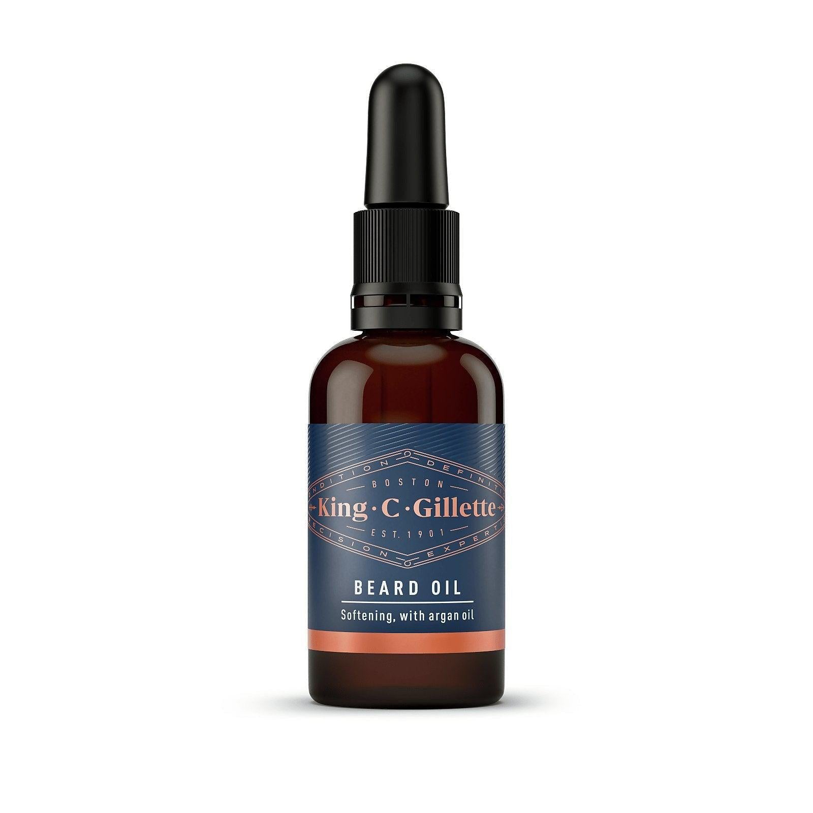 King C. Gillette Beard Oil - Non-Greasy Formula, Contains Argan Oil - 30ml - Healthxpress.ie