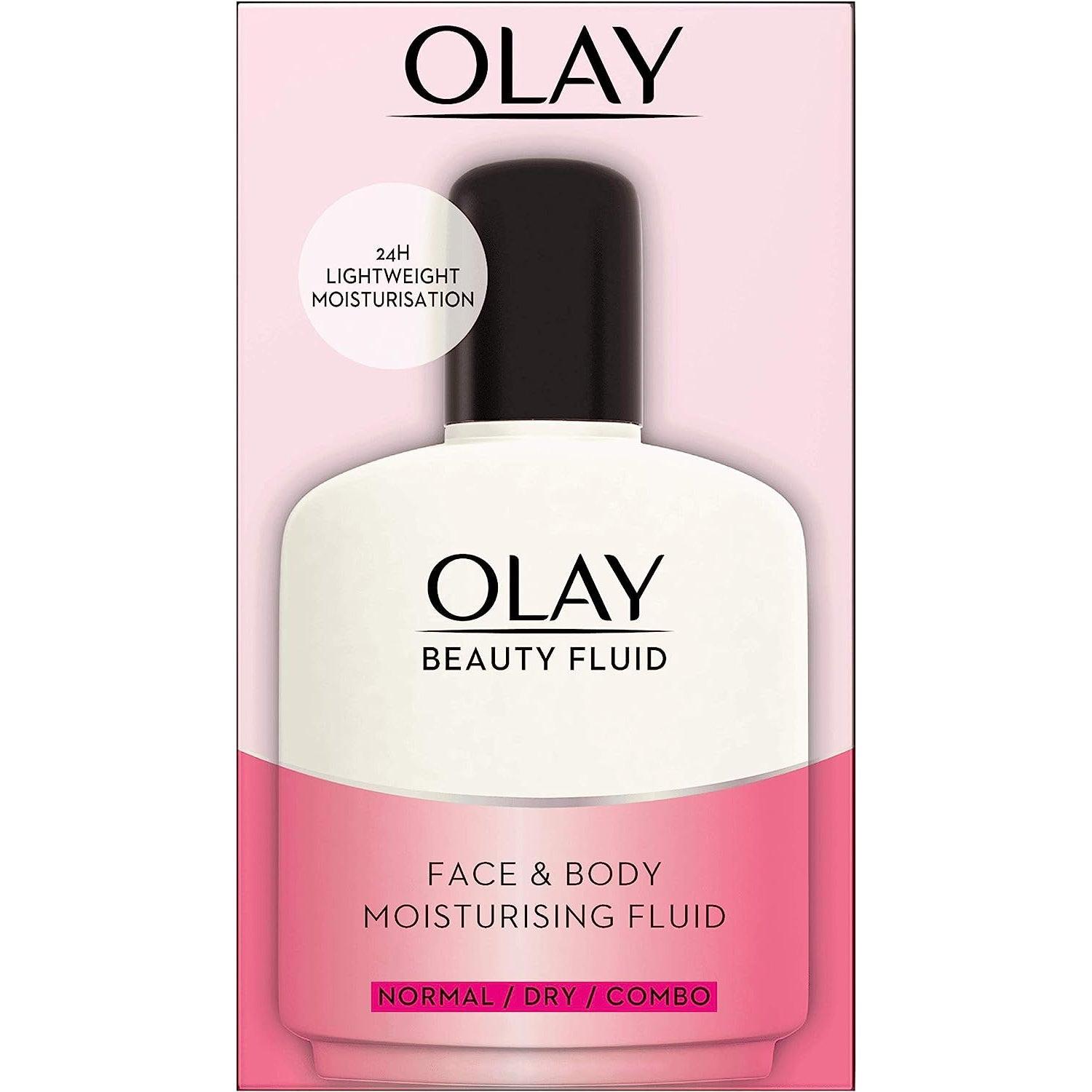 Olay Beauty Fluid Face and Body Moisturiser, 100 ml