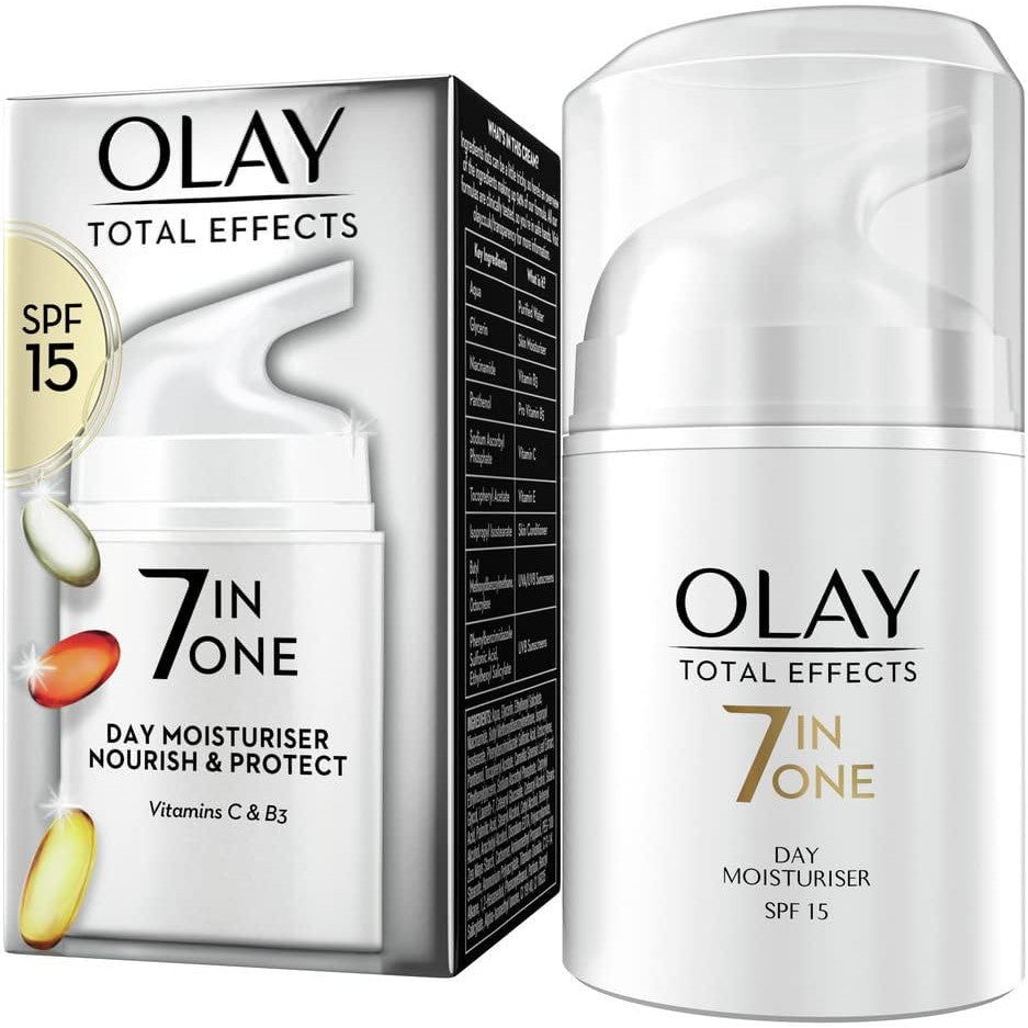 Olay Total Effects Anti-Ageing 7in1 Gift Set: Day Cream Moisturiser 37ml, Night Cream Firming Moisturiser 37ml