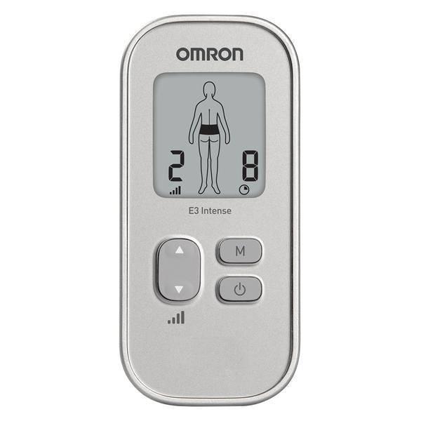 Omron HV-F021-ESL Pain Reliever E3 Intense - Portable and Automatic - Silver