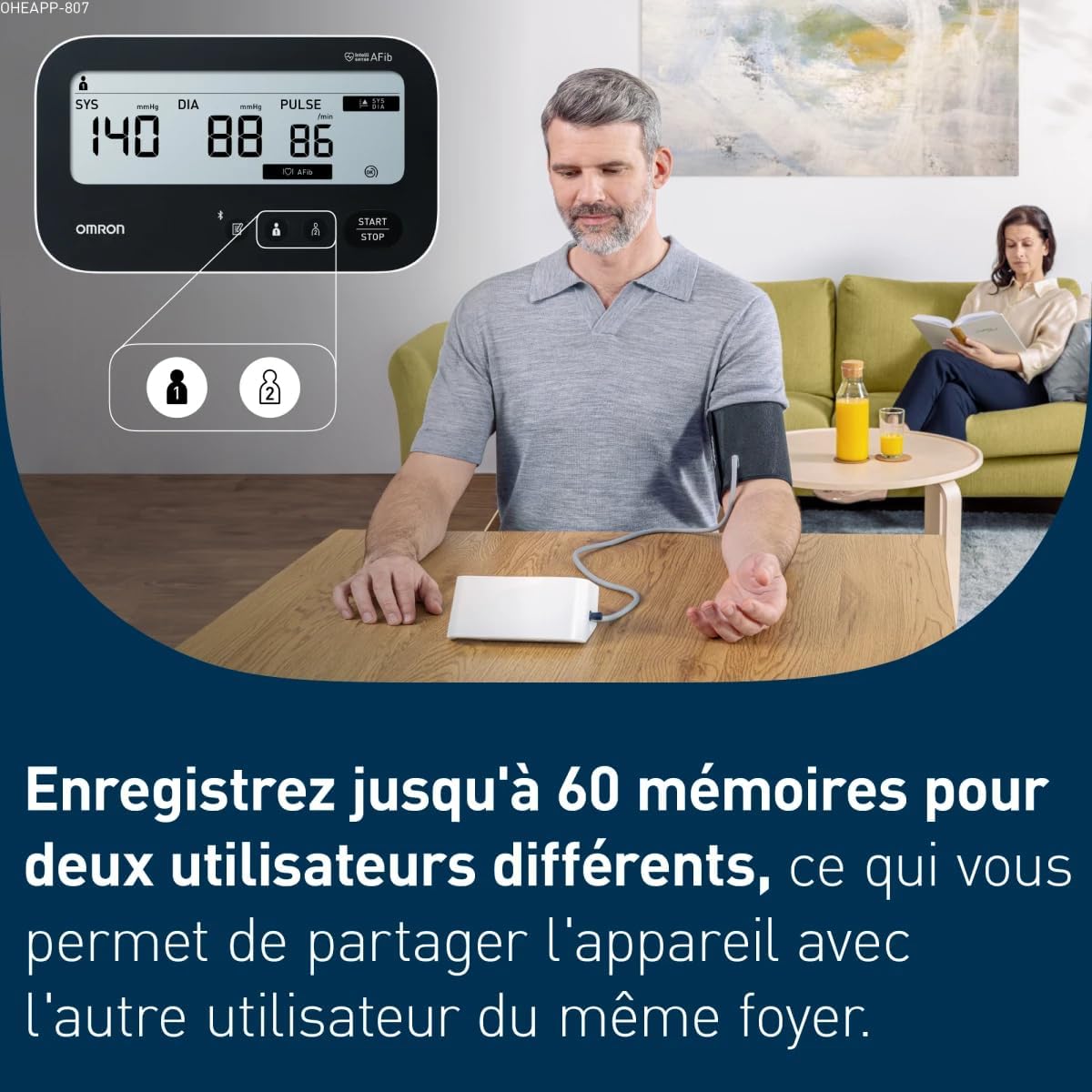 OMRON M4 Connect AFib - Upper Arm Blood Pressure Monitor with Bluetooth, AFib Detection, Intelli Wrap Cuff 22-42 cm,