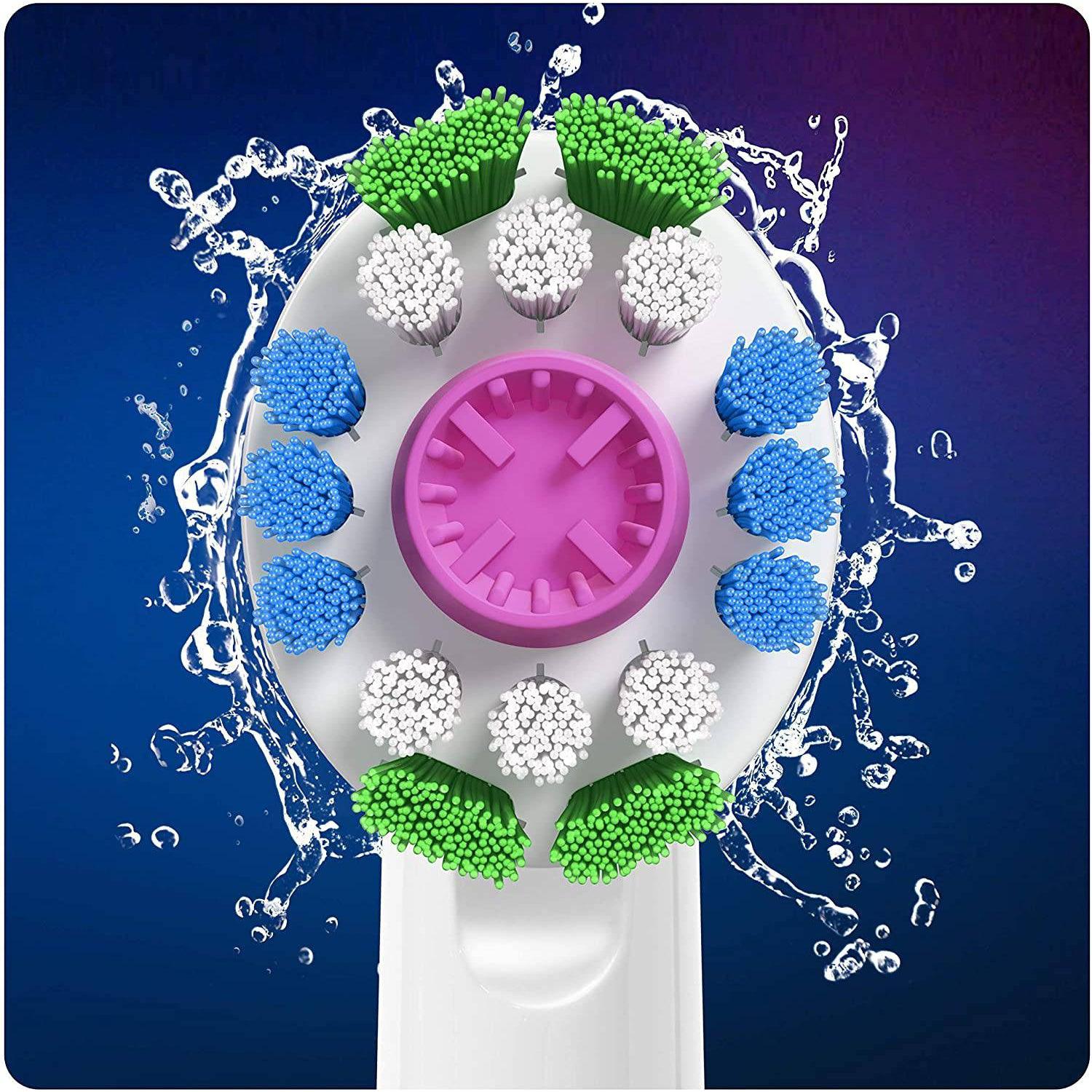 Oral-B 3D White Power Replacement Toothbrush Heads - Round Head - with Cleanmaximiser Technology Pack of 4 - Healthxpress.ie