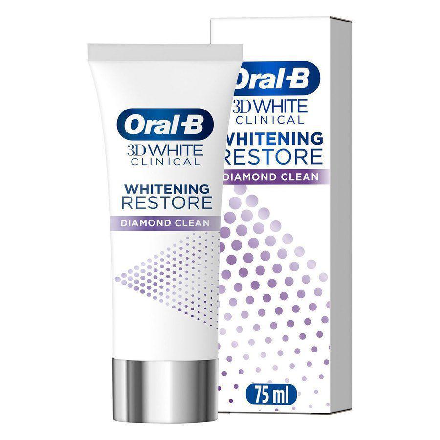 Oral-B 3D White Clinical Diamond Clean 75ml - Whiter Teeth In 3 Days - Healthxpress.ie