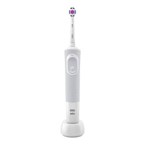 Oral-B 3D White Vitality Rechargeable Toothbrush - with 2 Min Timer -White