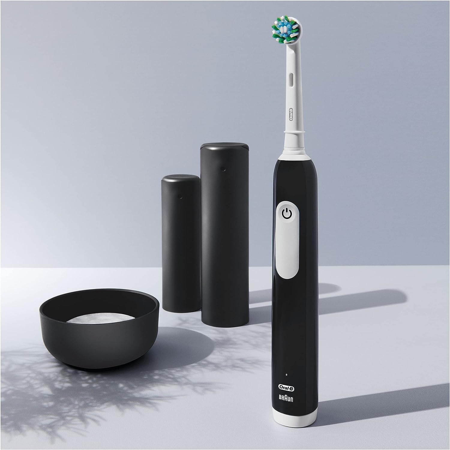 Oral-B Pro 1 Electric Toothbrush With 3D Cleaning, 1 Toothbrush Head & Travel Case, Gum Pressure Control, Black - Healthxpress.ie