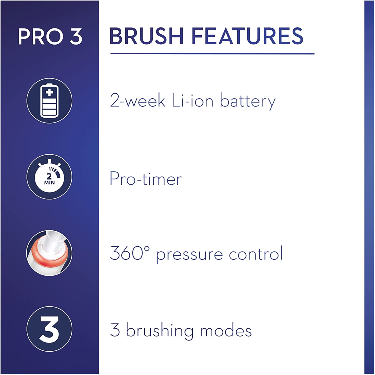 Oral-B Pro 3 - 3500 - Black Electric Toothbrush, 1 Handle with Visible Pressure Sensor, 1 Toothbrush Head, 1 Travel Case - Healthxpress.ie