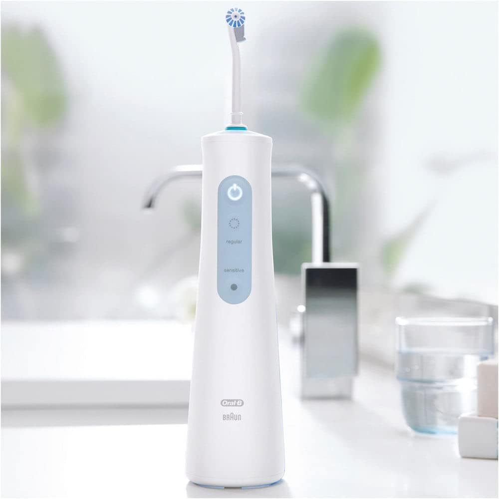Oral-B Aquacare 4 Water Flosser Cordless Irrigator, Featuring Oxyjet Technology and 4 Cleaning Modes, UK 2 Pin Plug