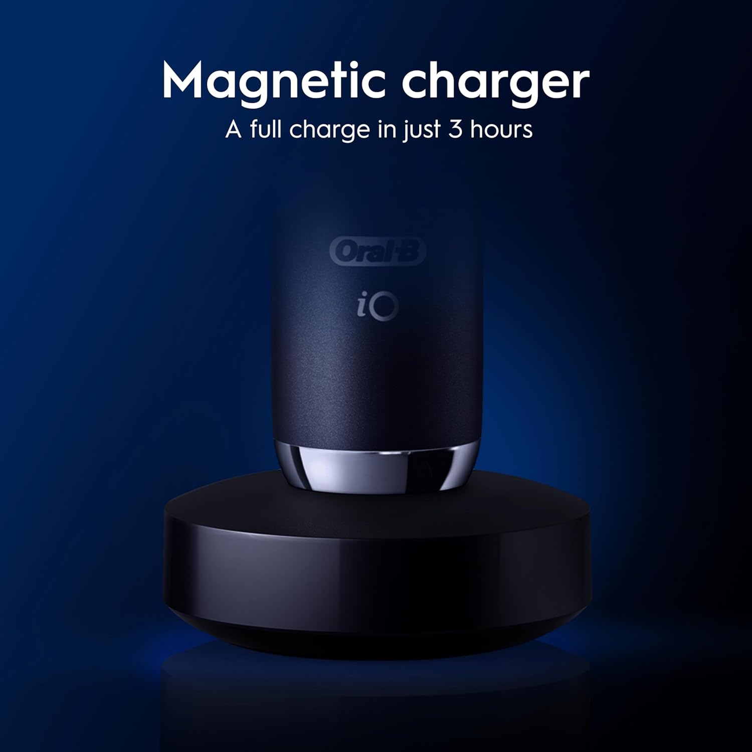 Oral-B iO9 Electric Toothbrushes , App Connected Handle, 1 Toothbrush Head, Charging Travel Case & Magnetic Pouch, 7 Modes, 2 Pin Plug, Black Onyx Edition