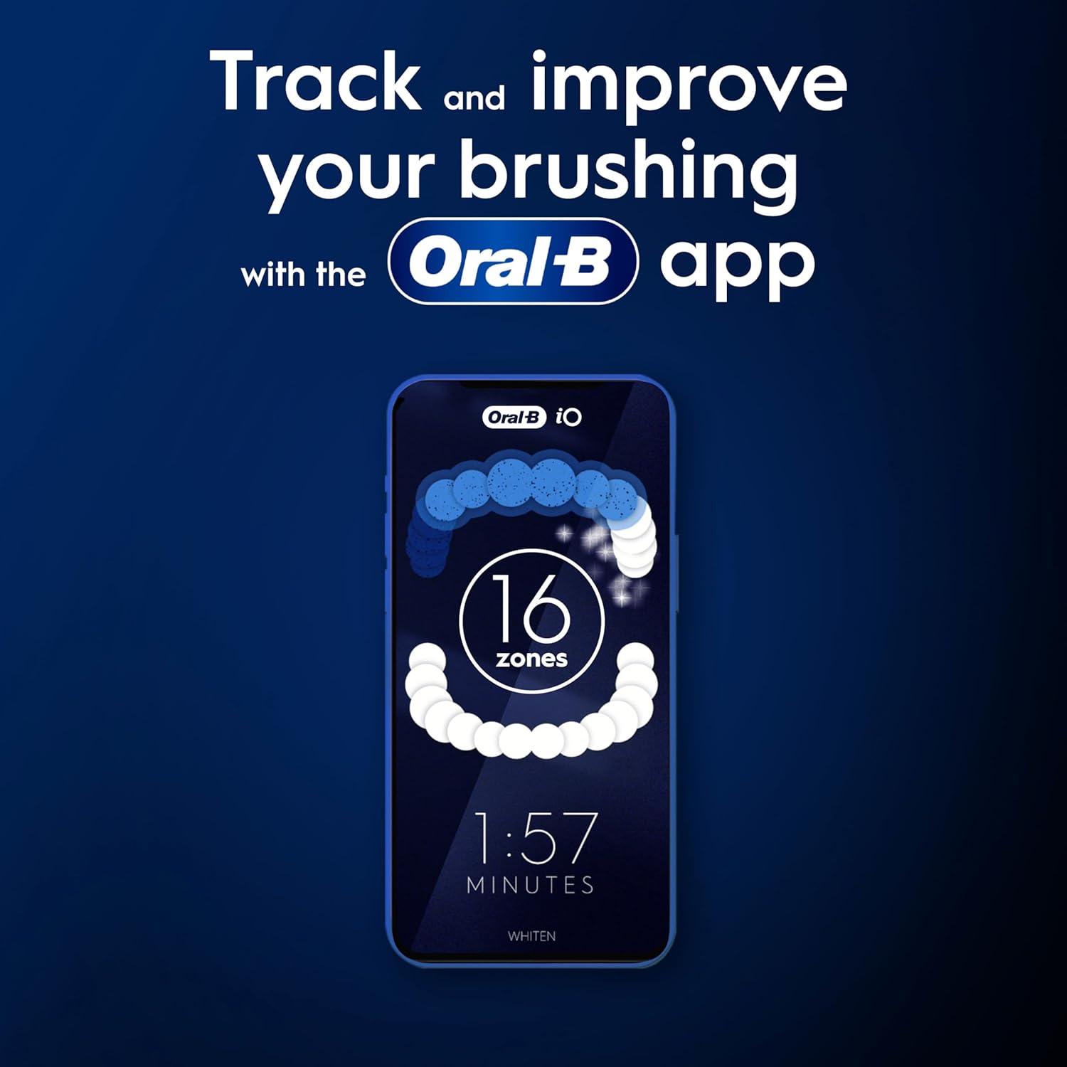 Oral-B iO9 Electric Toothbrushes , App Connected Handle, 1 Toothbrush Head, Charging Travel Case & Magnetic Pouch, 7 Modes, 2 Pin Plug, Black Onyx Edition