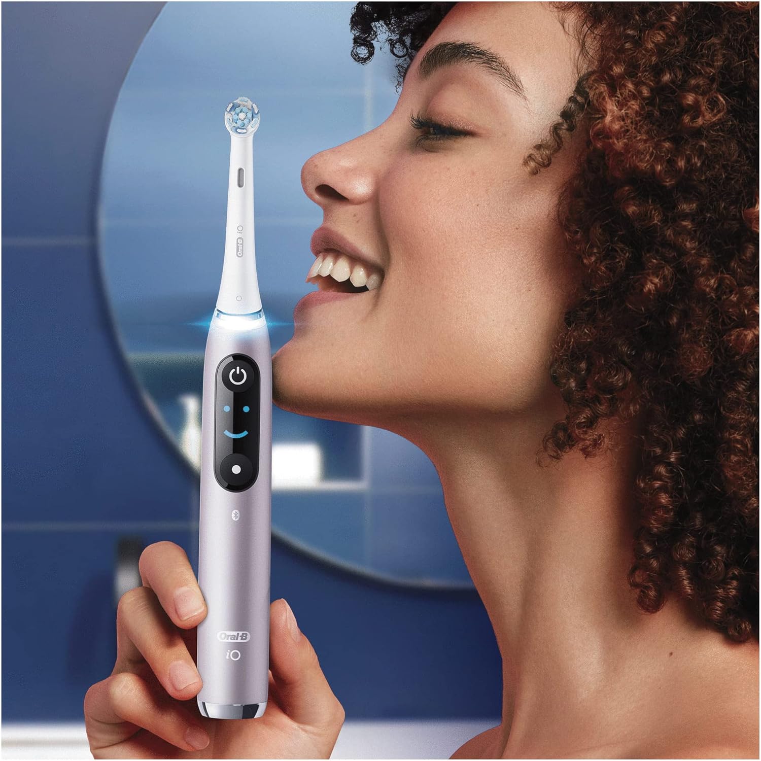 Braun Oral-B iO 9N Electric Toothbrush with Revolutionary Magnetic Technology - Rose Quartz