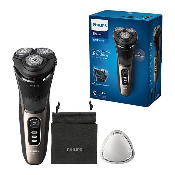 PHILIPS Series 3000 S3242/12 Wet & Dry Rotary Electric Shaver - Black