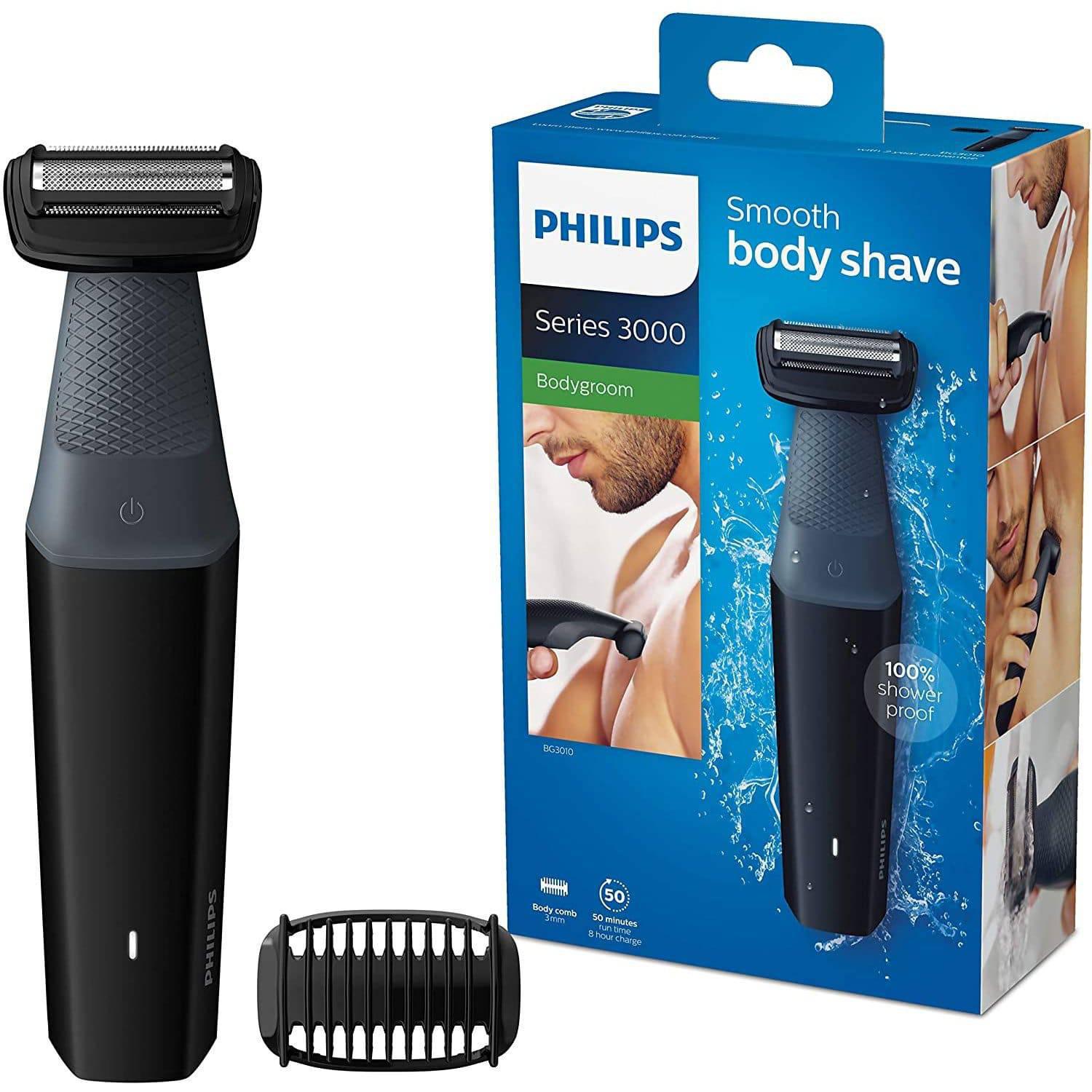 Philips BG3010/15 Series 3000 Showerproof Body Groomer - Skin Friendly Shaver - Healthxpress.ie