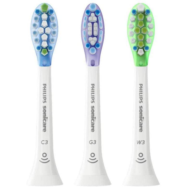 Philips HX9073/07Sonicare Replacement Brush Heads - Smart Head Sensor, 3 Pack White - Healthxpress.ie