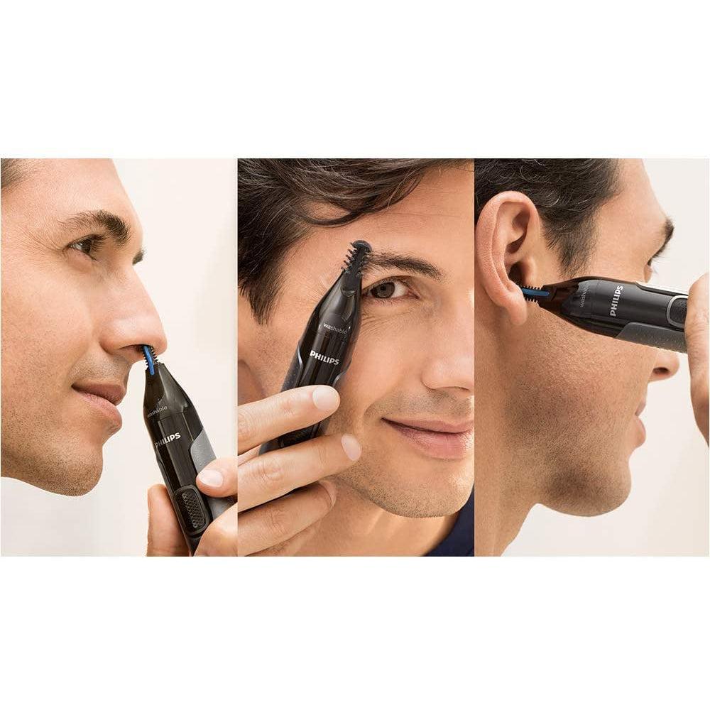 Philips Nose Hair Trimmer, Series 3000 Nose, Ear and Eyebrow Trimmer, Battery-Operated,NT3650/16