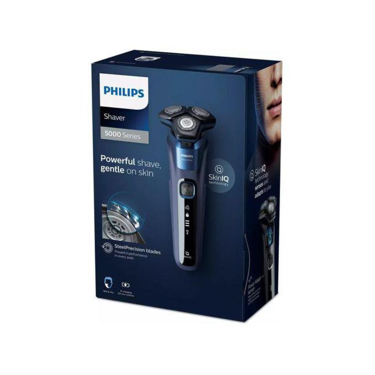 Philips S5585/30 Electric Shaver Series 5000 Wet & Dry with Steel Precision Blades