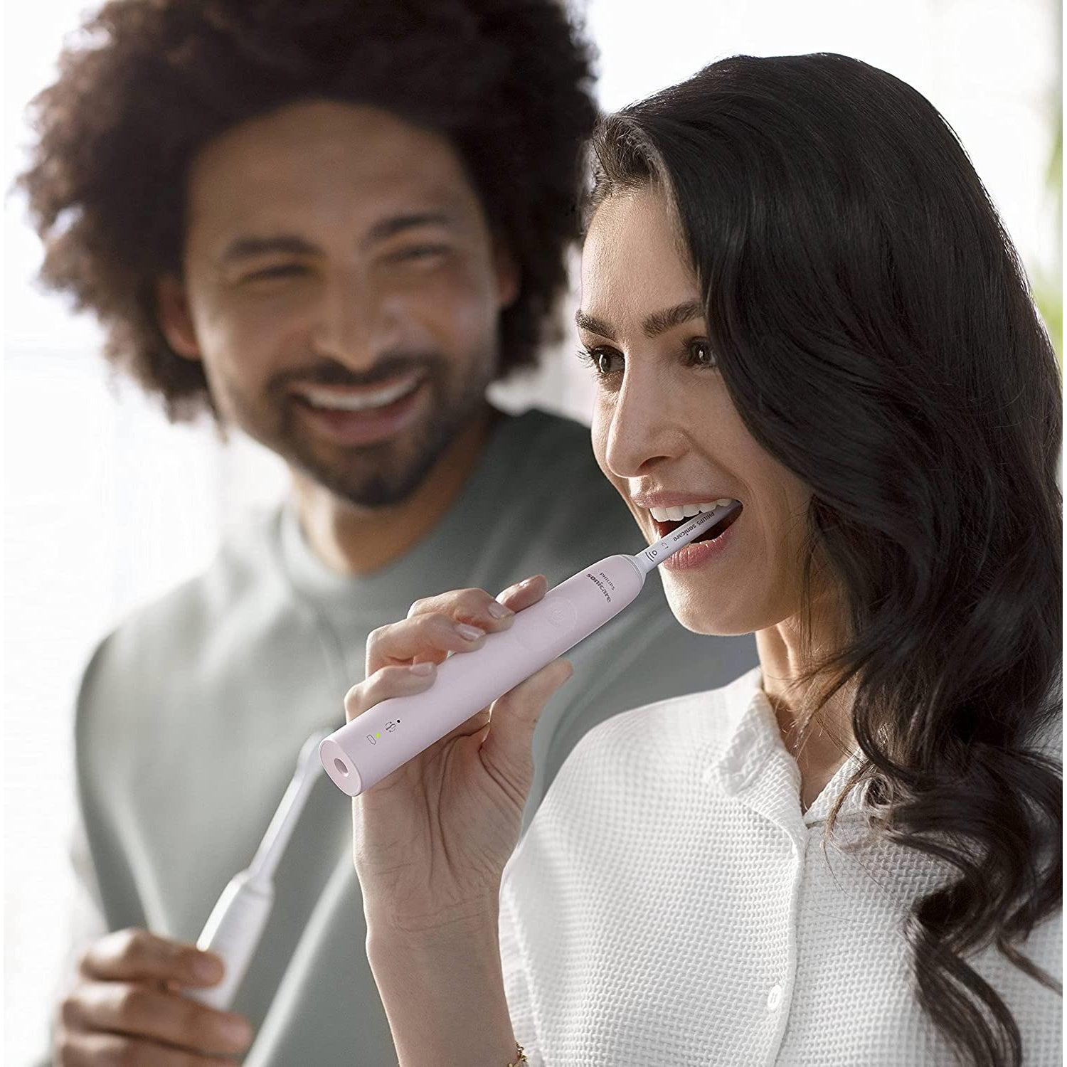 Philips Sonic Electric Toothbrush 3100 Series HX3673/11, Sugar Rose