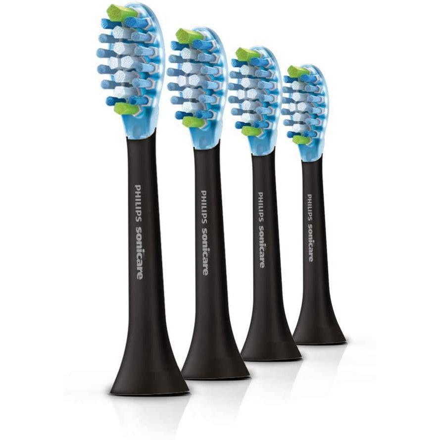 Philips Sonicare Premium Plaque Defence BrushSync Enabled Replacement brush Heads, 4pk Black - HX9044/33