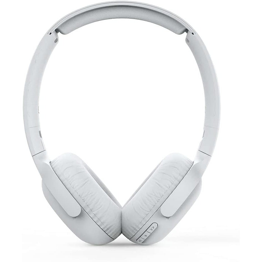 PHILIPS Audio On Ear Headphones UH202WT/00 Bluetooth On Ears (Wireless, 15 Hour Battery, Soft Ear Pads, Built-In Microphone, Foldable) White