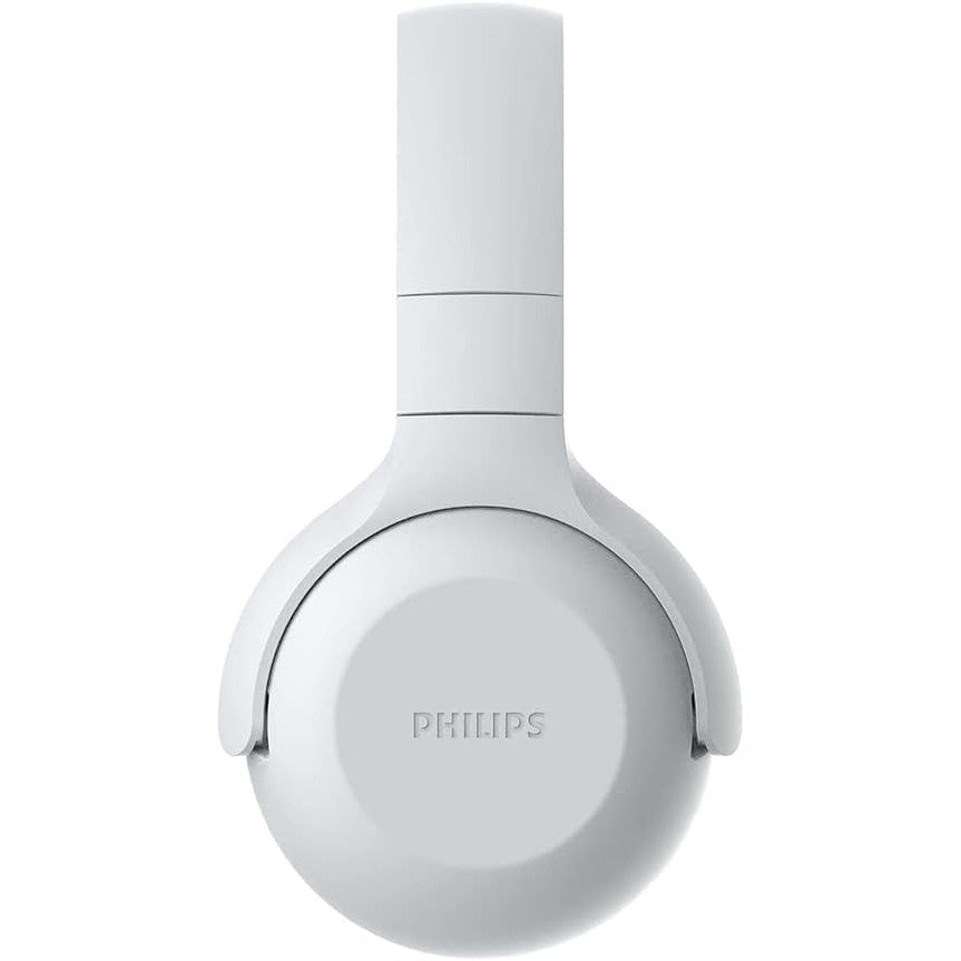 PHILIPS Audio On Ear Headphones UH202WT/00 Bluetooth On Ears (Wireless, 15 Hour Battery, Soft Ear Pads, Built-In Microphone, Foldable) White