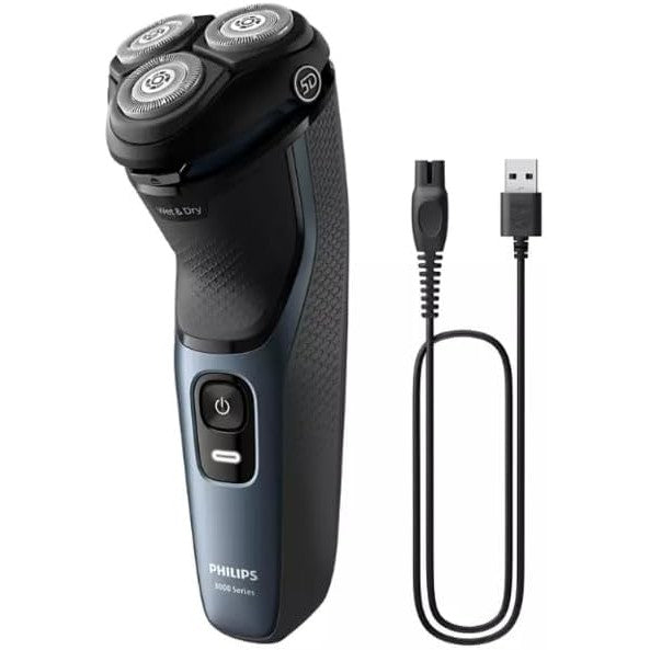 Philips S3144/00 Series 3000 Wet & Dry Electric Shaver - with 5D Flex & Pivot heads and Pop-up trimmer