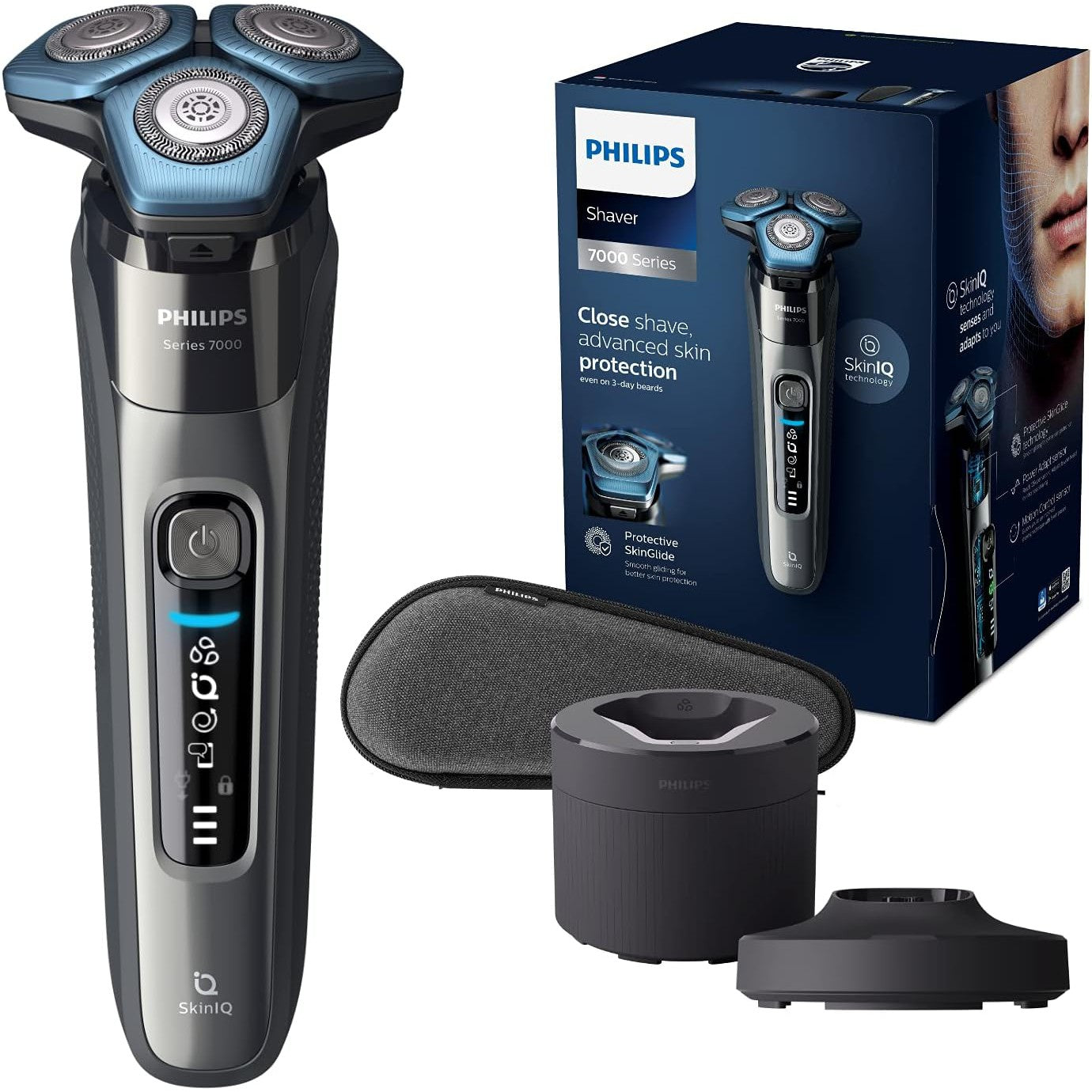 Philips Shaver Series 7000 Wet and Dry electric shaver S7887/55 with Quick Clean Pod