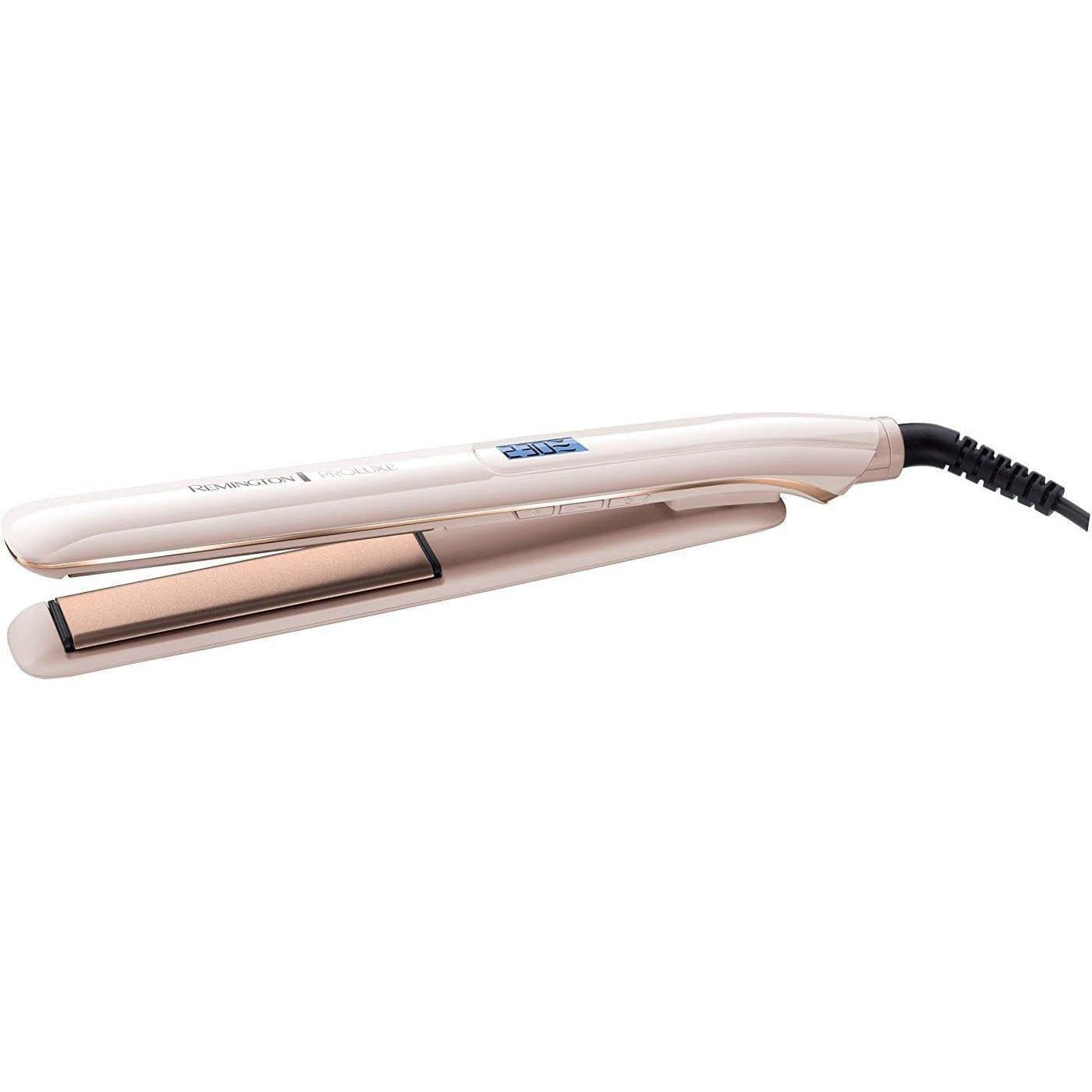 Remington Proluxe Ceramic Hair Straighteners with Pro+ Low Temperature Protective Setting, Rose Gold - S9100 - Healthxpress.ie