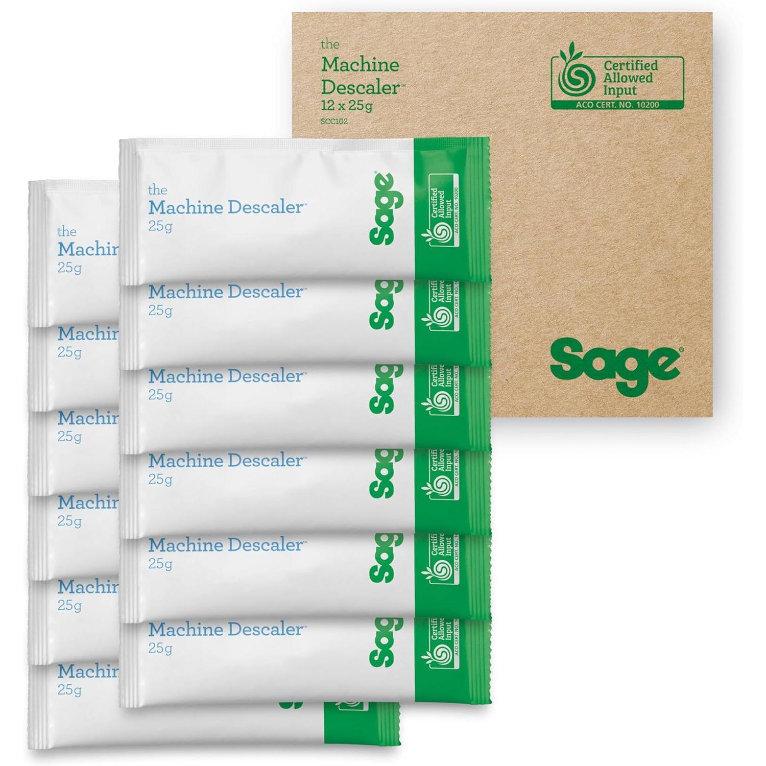 Sage - Descaler for Sage Coffee Machines and Kettles - Pack of 12