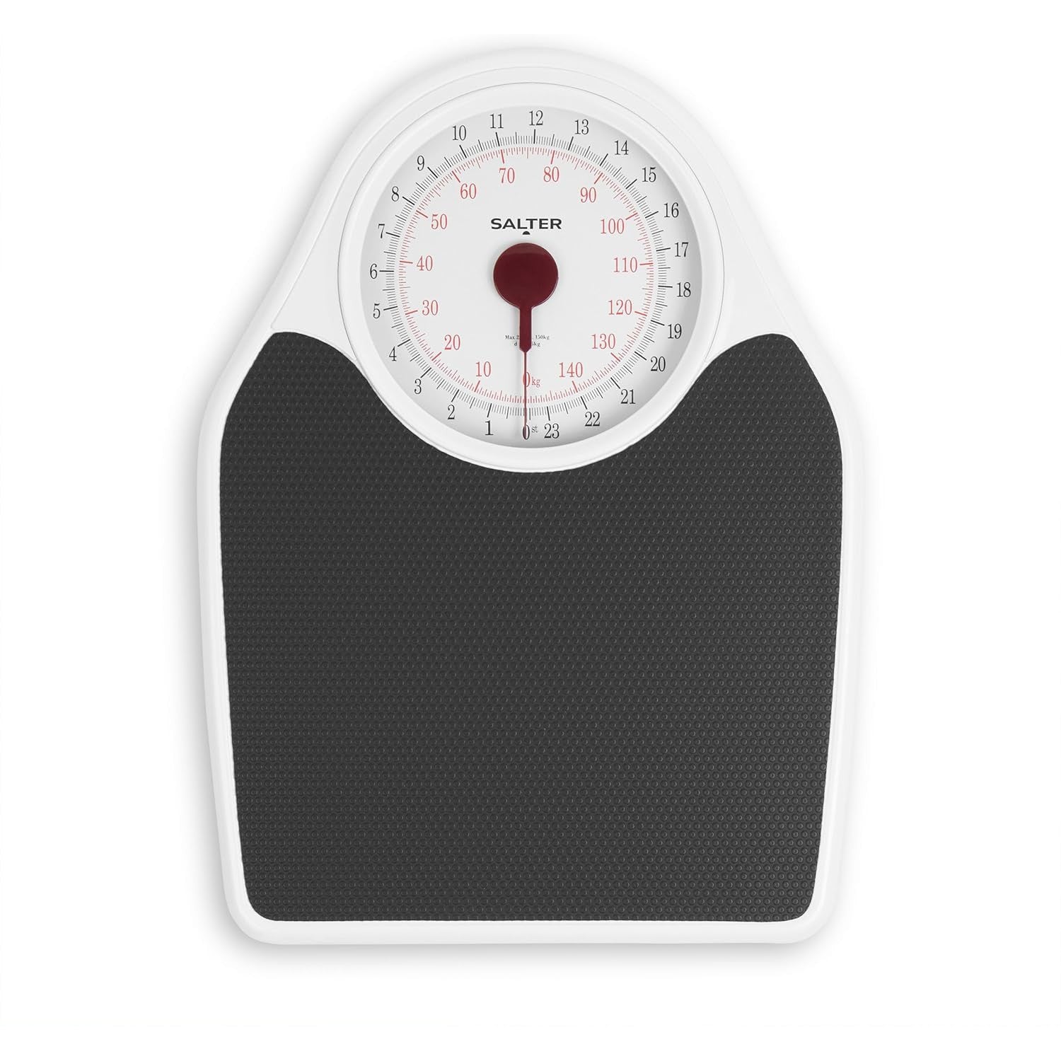 Salter Doctor Style Bathroom Scale - Mechanical Weighing Scales For Body Weight, Easy Read Dial & Rotating Pointer, Large Platform With Non-Slip Mat, Weighs Up To 150 kg/ 23 st 7 lbs