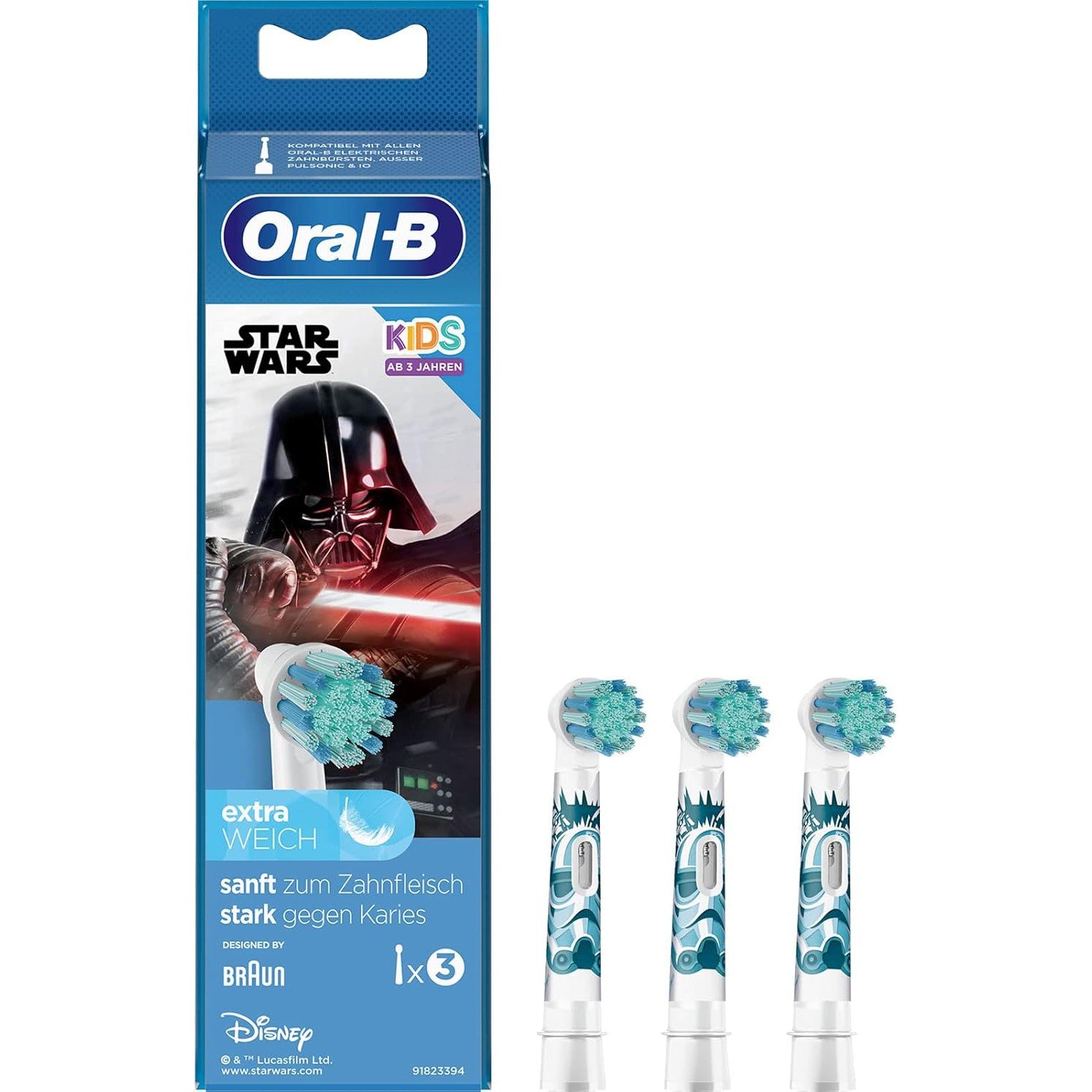 Oral-B Stages Power Kids Replacement Toothbrush Heads - Star Wars 3pk