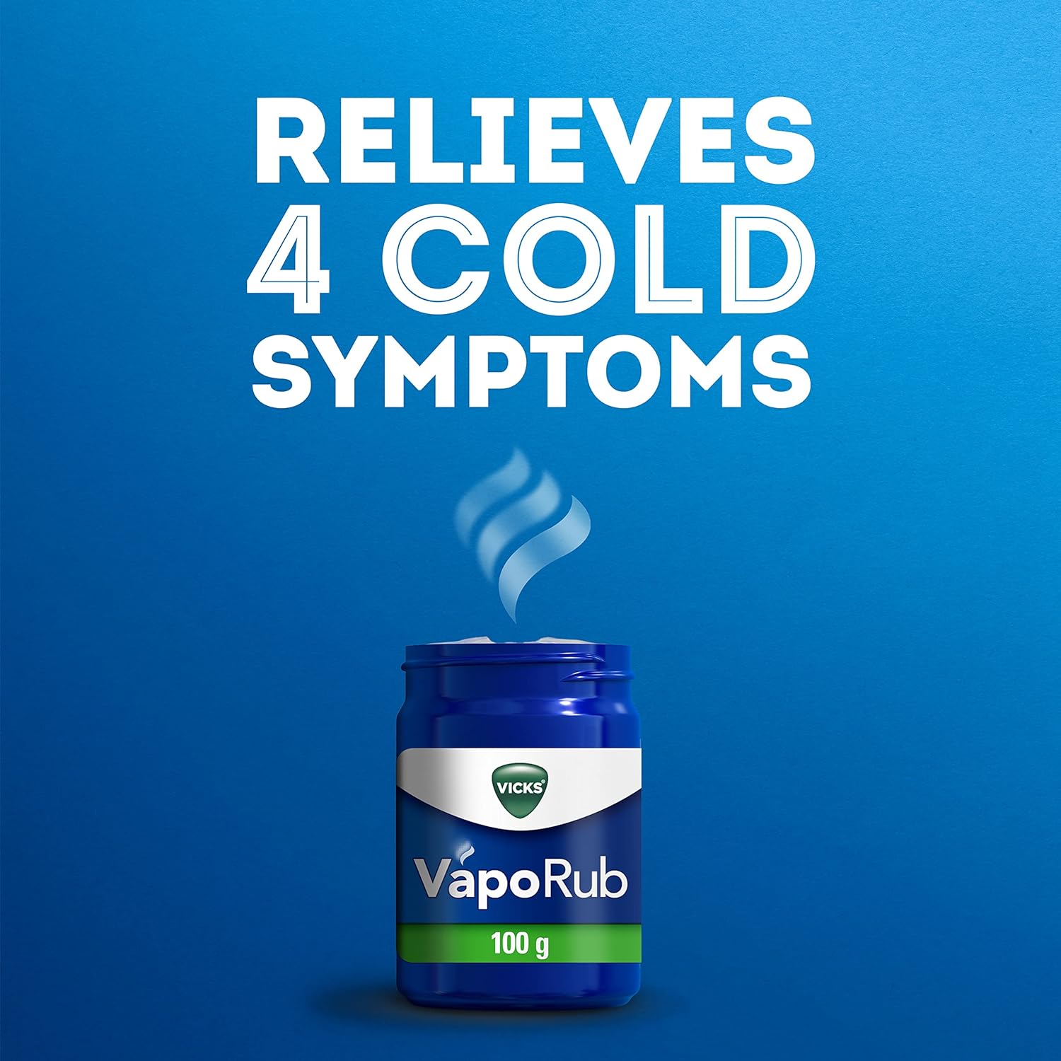 Vicks VapoRub 100g , Relief Of Cough Cold & Flu Like Symptoms